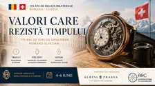 Expoziția "Valori care rezistă timpului" de la BNR: Albini Prassa aduce în prim-plan 115 ani de relații România–Elveția prin orologerie