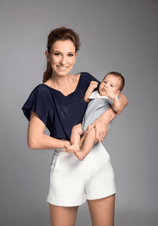 Dana Rogoz și Vlad, primul ei copil