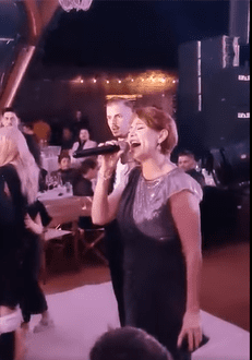 Adriana Antoni la nunta lui Florin Salam