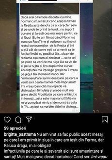 Brigitte Amenințată și Santajată De Raluca Podea Fosta Iubită A Lui Florin Pastramă Pe Unde Te Prind Te Tund