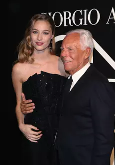 Beatrice Borromeo si Giorgio Armani