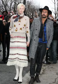 Tilda Swinton si Haider Ackermann