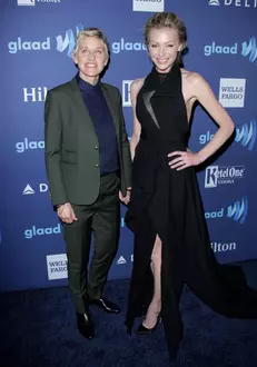 Ellen DeGeneres si Portia de Rossi la GLAAD Media Awards