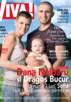 Dragos Bucur, Dana Nalbaru si Sofia in Viva! august 2007