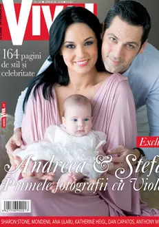 Coperta Viva! din aprilie 2008, pentru care Andreea, Ștefan și Violeta au pozat în exclusivitate. Andreea Marin Stefan Banica