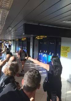 Diana Belbita la revenirea in tara, pe aeroport