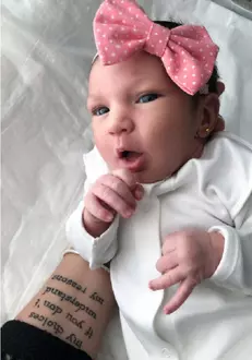 Prima imagine cu fiica Adelinei Pestritu