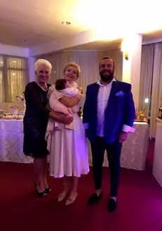 Dana Grecu și-a botezat fetița