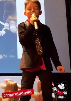 Andra şi Cătălin Măruţă, surprinşi la serbarea lui David