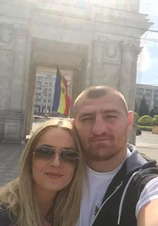 Cătălin Moroșanu și soția