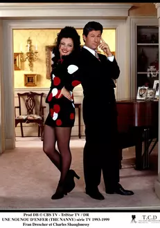 Fran Drescher, alături de partenerul ei din serial, Charles Shaughnessy.