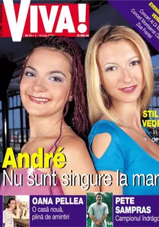 Andreea Antonescu și Andreea Bălan, în 2000, când au apărut pe coperta VIVA!