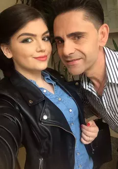 Anamaria Preda, alături de tatăl ei, Aurelian Preda