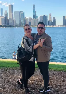 Săndel Mihai și soția sa