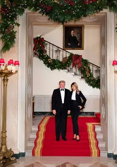 Melania și Donald Trump Crăciun