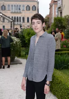 Milla Jovovich performs for artist Tara Subkoff at the Venice art Biennale