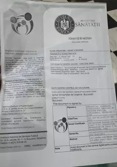 Soția lui Lucian Mîndruță s-a vaccin anti covid-19 (1)