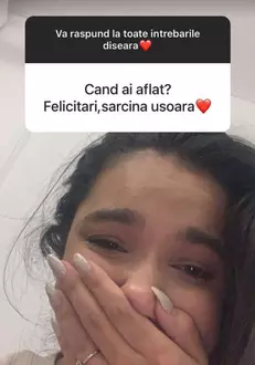 Larisa Udilă gravidă