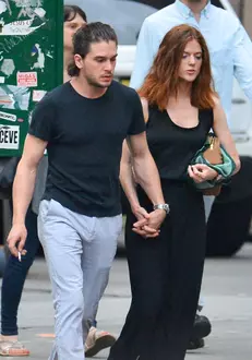 Exclusive… Kit Harington & Rose Leslie Out And About In NYC ***NO USE W/O PRIOR AGREEMENT – CALL FOR PRICING***