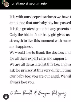 Mesajul lui Cristiano Ronaldo