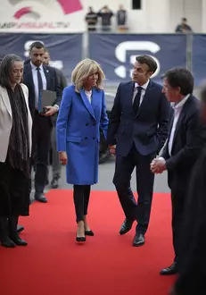 Arrivals for the debate between Marine Le Pen and Emmanuel Macron – Saint- Denis