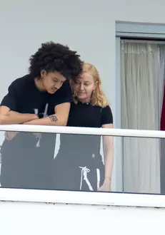 EXCLUSIVE: * NO WEB TILL 10PM PST 14TH DEC 2019  * Madonna Appears To Confirm Hot New Romance With Toyboy Dancer Ahlamalik Williams With Frisky PDA Session In Miami In Front Of Daughter Lourdes And Her Mystery Boyfriend