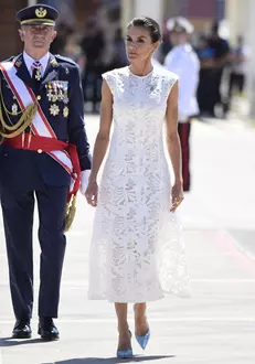Queen Letizia At Delevery National Flag To Special Naval Warfare Force – Murcia