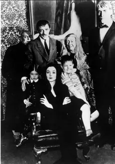 THE ADDAMS FAMILY  Rear JACKIE COOGAN, JOHN ASTIN, BLOSSOM R