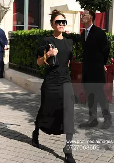 Victoria Beckham Leaving Her Hotel During Paris Fashion Week