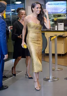 Megan Markle, Prince Harry and Doria Ragland Arrive at the Women of Vision Awards in New York City.