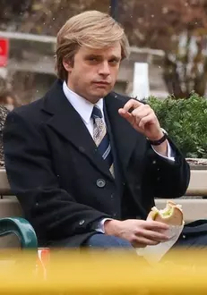 *PREMIUM-EXCLUSIVE* Sebastian Stan transforms into Donald Trump for The Apprentice production in Toronto – complete with his trademark pompadour! **WEB EMBARGO UNTIL 5 pm EST on December 5th, 2023**
