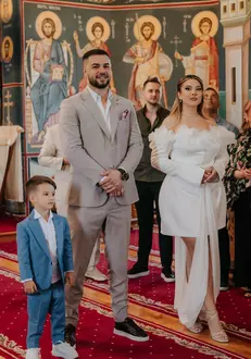 Culiță Sterp botez fiica