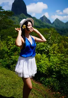 Corina Caragea in vacanta