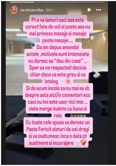 Emily de la Mireasa postare
