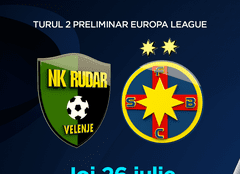 FCSB pornește aventura europeană la Prima TV. În primul meci din acest sezon Europa League, o va întâlni pe Rudar Velenje