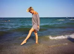 Dana Nălbaru, cu toată familia la mare