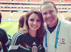 Angelica Rivera, o mare susţinătoare a echipei naţionale a Mexicului