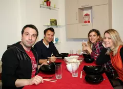 Alexandru Papadopol, Dana Rogoz, Diana Dumitrescu şi Dorian Boguţă,la „Cireaşa”