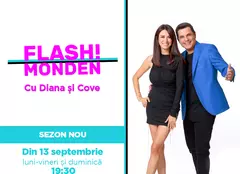 Prima TV trece la grila de toamnă. Printre noutăți: Cove la „Flash Monden”, meciuri din Liga 1, sitcom-urile „Oportuniștii” și „Secretele președintelui”