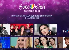 Concurenții Eurovision din 7 țări vin la finala Eurovision România 2022. Cine sunt invitații
