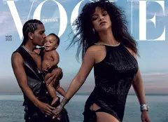 Rihanna, apariție de senzație alături de bebelușul ei pe coperta Vogue. În pictorial apare și partenerul artistei, A$AP Rocky