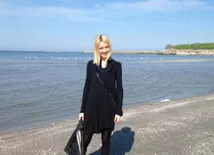 Diana Dumitrescu a petrecut Paștele la malul mării