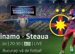 Meciul Dinamo – Steaua va fi transmis joi, în direct, de Pro TV