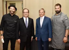 Nicolai Tand și Adi Hădean au gătit pentru președintele Franței