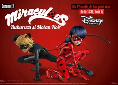 Sezonul al doilea din „Miraculos: Buburuza și Motan Noir” începe astăzi la Disney Channel