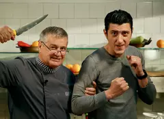 GALERIE FOTO. Duminică, 2 decembrie, la „Politică şi delicateţuri”, Giani vine în bucătăria lui Dinescu