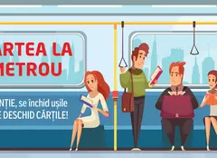 Cartea la metrou – invitație la lectură: Atenție, se închid ușile și se deschid cărțile!