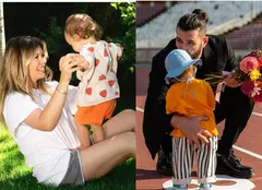 Cum se „antrenează” Gina Pistol și Smiley cu micuța Josephine. „E cel mai bun exerciţiu de cardio”. EXCLUSIV