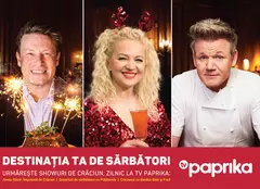 Anul acesta, Crăciunul este și mai gustos cu programele TV Paprika
