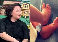 Numele special pe care Ecaterina Ladin l-a ales pentru al treilea copil. Bebelușul a venit pe lume acum o lună